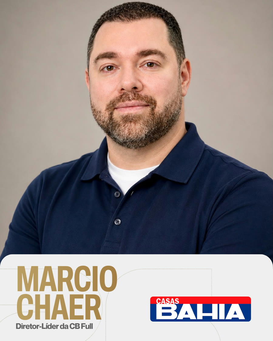 Marcio Chaer, diretor-líder da cb full da Casas Bahia, embarcador confirmado da 4ª Imersão Transportadoras Lucrativas